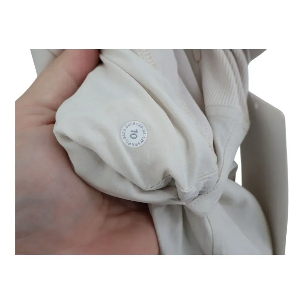 Lululemon Dance Studio Medium Rise Joggers Lined Size 10 White Opal NWT